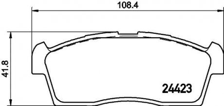 Колодки тормозные дисковые передние Suzuki MR Wagon (01-06) NISSHINBO NP9012