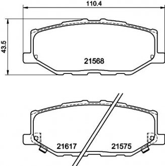 Колодки тормозные дисковые передние Suzuki Jimny (18-) NISSHINBO NP9033