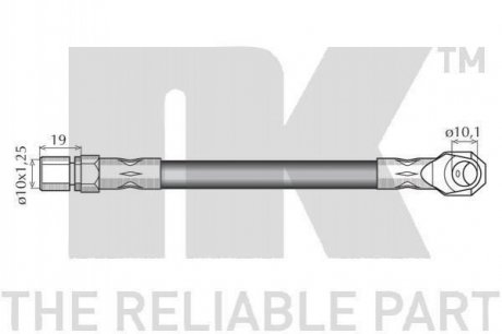 Шланг гальмівний NK 852343