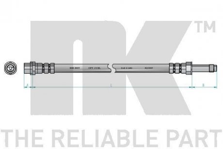 Шланг гальмівний NK 8547134