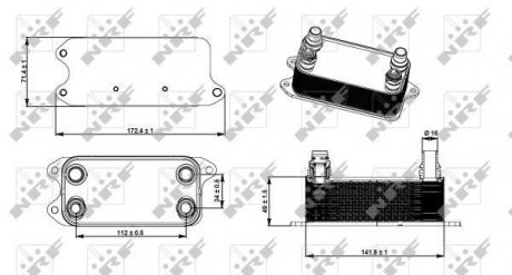 Радіатор оливний NRF 31275