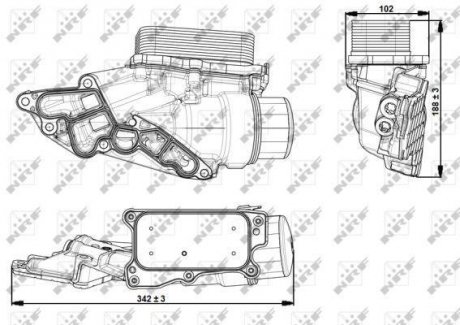 Масляний радіатор NRF 31351