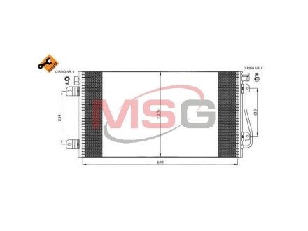 Радіатор кондиціонера NRF 35484