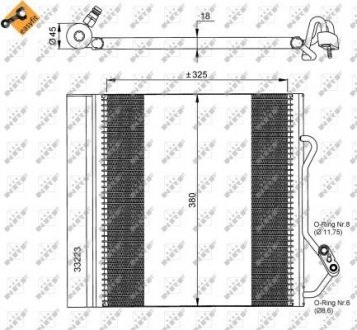 Конденсатор кондиционера SMART Cabrio 00- NRF 35720