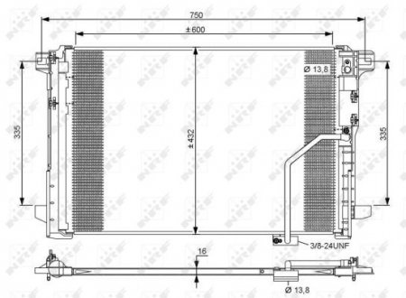 Радіатор кондиціонера NRF 35793