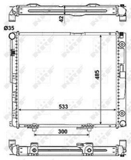 Радіатор охолоджування NRF 516573 (фото 1)