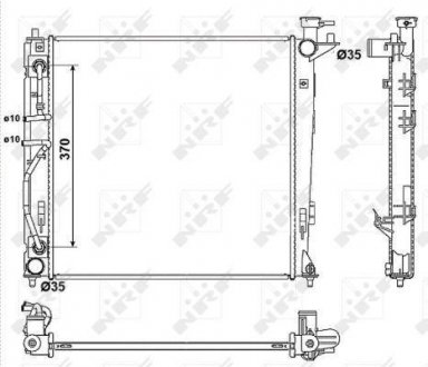 Радіатор NRF 53053 (фото 1)