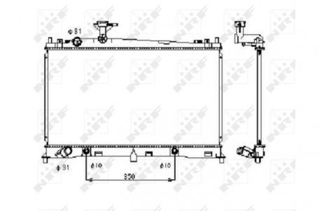 Радіатор охолодження двигуна NRF 53410