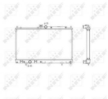 Радіатор охолодження двигуна NRF 53591