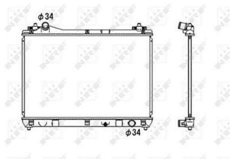 Радіатор охолоджування NRF 53703