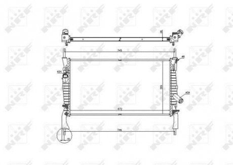 Радіатор NRF 53742
