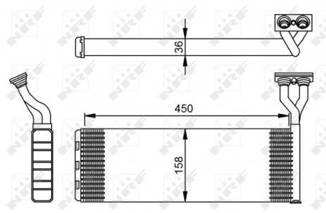 Радіатор нагрівача NRF 54285