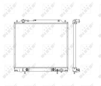 Радіатор охолодження Mitsubishi L400 95-05 NRF 55343