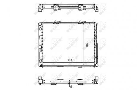 Радіатор охолоджування NRF 58253