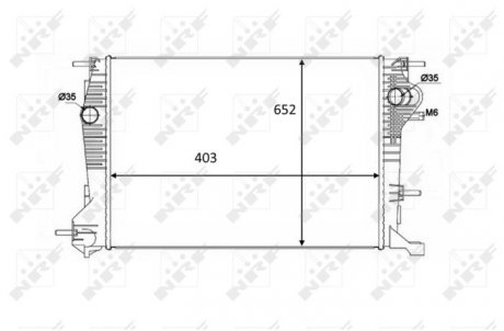 Радіатор охолоджування NRF 58488