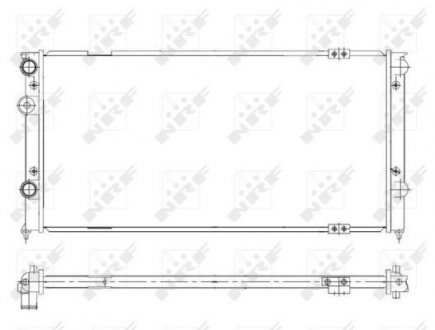 Радіатор охолодження VW Passat 1.6TD/1.8/2.0 88-97 NRF 58929