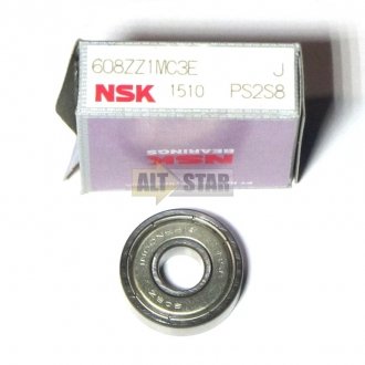 Підшипник кульковий NSK 608ZZ1MC3E J PS2S8