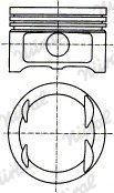 Поршень в комплекті на 1 циліндр, STD NURAL 87-119000-00