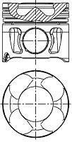 Поршень в комплекті на 1 циліндр, STD NURAL 87-137500-30