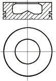 Поршень 2 ремонт комплект 1/2 циліндр NURAL 8713800600