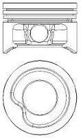 Поршень в комплекті на 1 циліндр, STD NURAL 87-307100-20