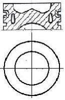 Поршень в комплекті на 1 циліндр, STD NURAL 87-432300-00