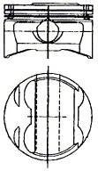 Поршень в комплекті на 1 циліндр, STD NURAL 87-520500-00