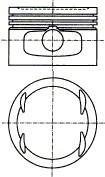 Поршень в комплекті на 1 циліндр, STD NURAL 87-522700-00