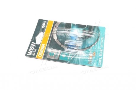 Лампа допоміжн. освітлення W5W 12V 5W W2.1x9.5d COOL BLUE Intense (2 шт) blister (вир-во) OSRAM 2825CBN-02B (фото 1)