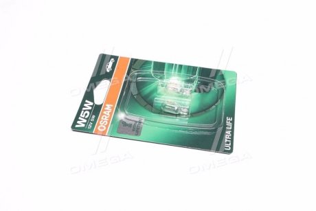 Лампа W5W; W5W 12V 5W W2,1X9,5D Ultra Life 2Bliste OSRAM 2825ULT-02B