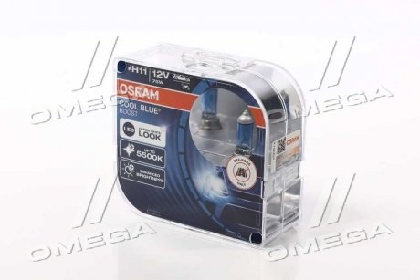 Лампа фарна H11 12V 75W PGJ19-2 COOL BLUE BOOST Next Gen компл. (вир-во) OSRAM 62211CBB-HCB (фото 1)