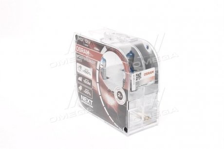 Лампа фарна H3 12V 55W PК22s NIGHT BREAKER LASER next generation (+150) компл.(вир-во) OSRAM 64151NL-HCB