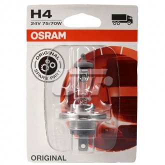 ЛАМПА H4 24V 75W P43t BLI STANDARD - знято з виробництва OSRAM 64196-01B