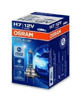 Лампа розжарювання H7 12V 55W PX26D Cool Blue Intense OSRAM 64210CBI