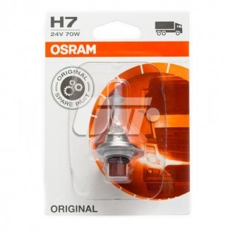 ЛАМПА H7 24V 70W PX26d BLI STANDARD - знято з виробництва OSRAM 64215-01B (фото 1)