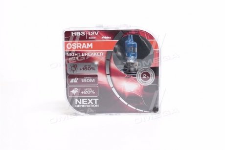 ЛАМПА HB3 12V 60W P20d Box NIGHT BREAKER LASER NG - заміна на 9005NL-2HB OSRAM 9005NL-HCB