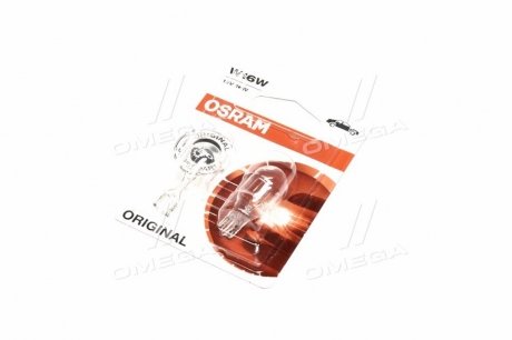 Лампа W16W; W16W 12V 16W W2,1X9,5D 2шт OSRAM 921-02B