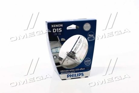 Лампа ксенонова D1S 85V 35W P32d-3 WhiteVision gen2 5000K (вир-во) PHILIPS 85415WHV2S1