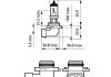 Автолампа HB4 12V 55W P22d Vision +30% (1 шт. в упаковці) PHILIPS 9006PRC1 (фото 3)