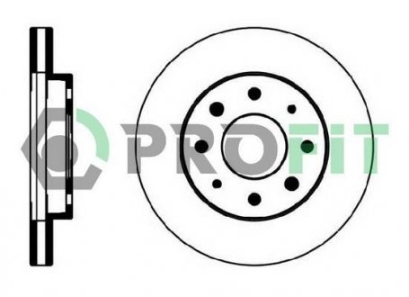 Диск гальмівний PROFIT 5010-0885