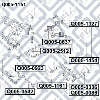 Сайлентблок задньої поперечної тяги Q-fix Q0051161