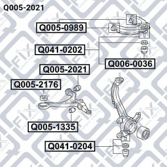 Сайлентблок Q-fix Q0052021