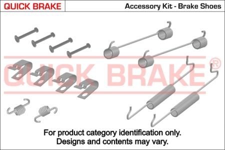 Гальмівні аксесуари (Монтажний комп-кт колодки) QUICK BRAKE 105-0019