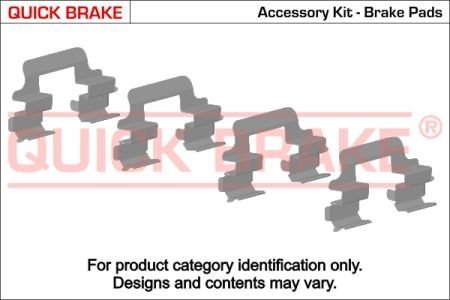 Ремк-т торм.колодок пер QUICK BRAKE 109-1632