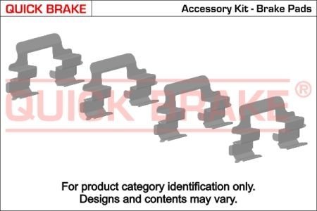 Гальмівні аксесуари (Монтажний комп-кт колодки) QUICK BRAKE 109-1826