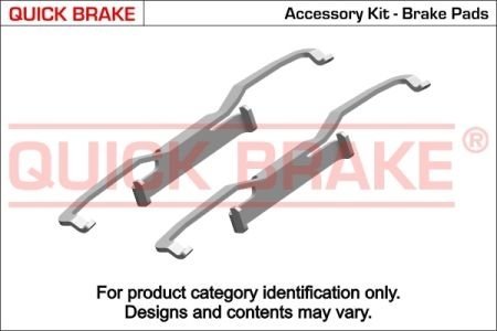 Гальмівні аксесуари (Монтажний комп-кт колодки) QUICK BRAKE 109-1849 (фото 1)