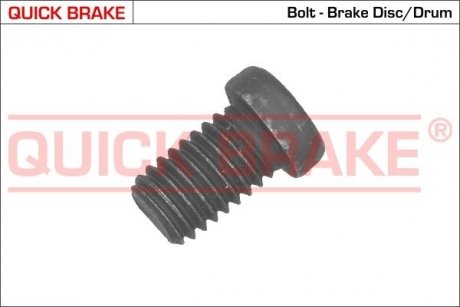 Болт кріплення диска гальмівного BMW 3 (E30/F30/F80)/5 (E34/E60)/7 (E23/E32) 80-18 M30/M57/M60/M70 QUICK BRAKE 11668