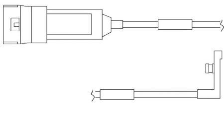 Гальмівні аксесуари (Датчик зносу колодки) QUICK BRAKE WS 0119 A