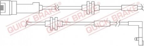 Гальмівні аксесуари (Датчик зносу колодки) QUICK BRAKE WS 0157 A