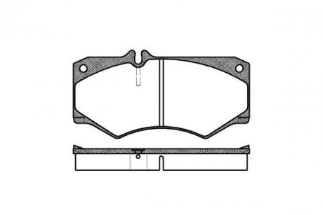 Колодка гальм. диск. VW LT 28-35 передн. (вир-во) REMSA 0047.30